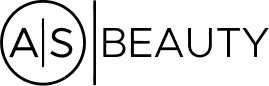 A black circular logo with a vertical split line and the word 'BEAUTY' in uppercase letters, on a white background.